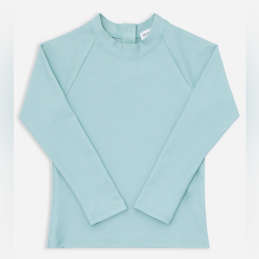 MINNOW Mint Kids Unisex Long Sleeve Swim Rashguard